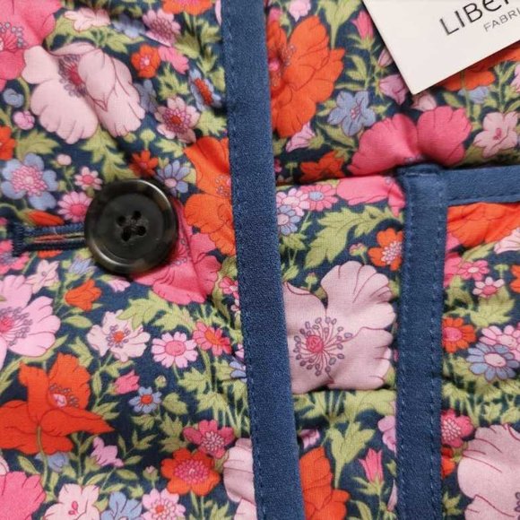 New women's S J Crew quilted lady jacket in Liberty Meadow Song floral - Picture 5 of 12